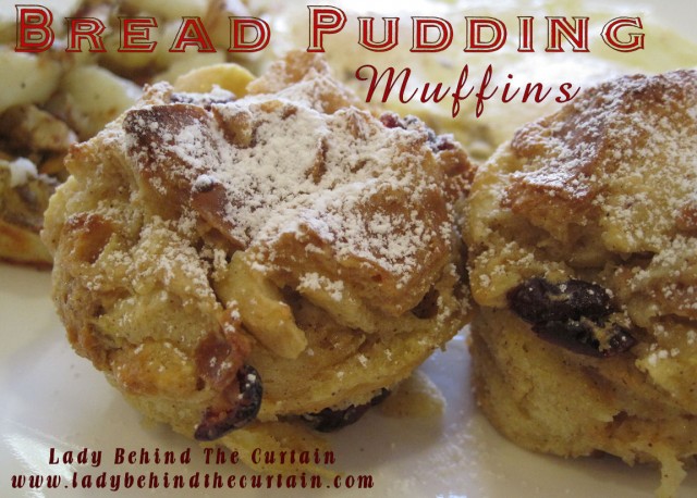 bread pudding muffins