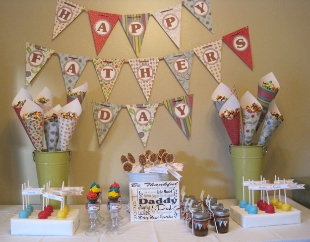 Father's Day Dessert Table
