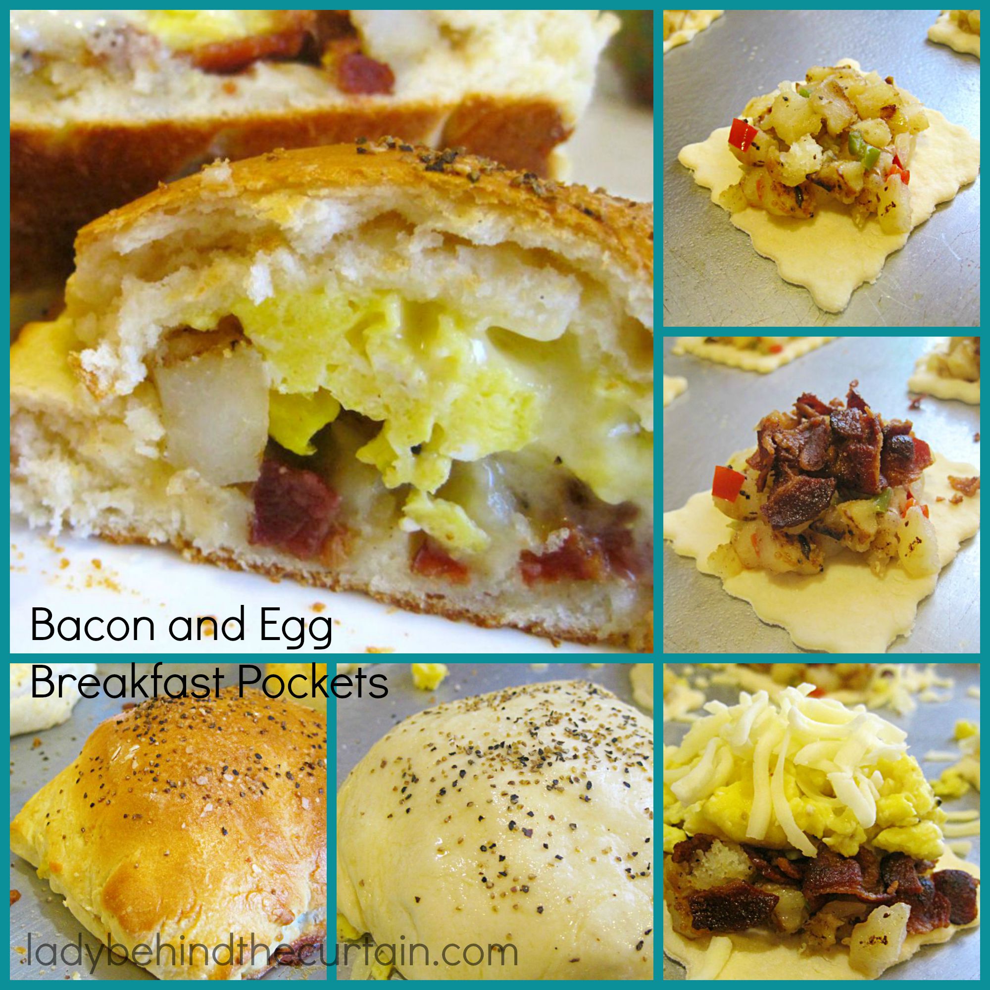 Bacon and Egg Breakfast Pockets