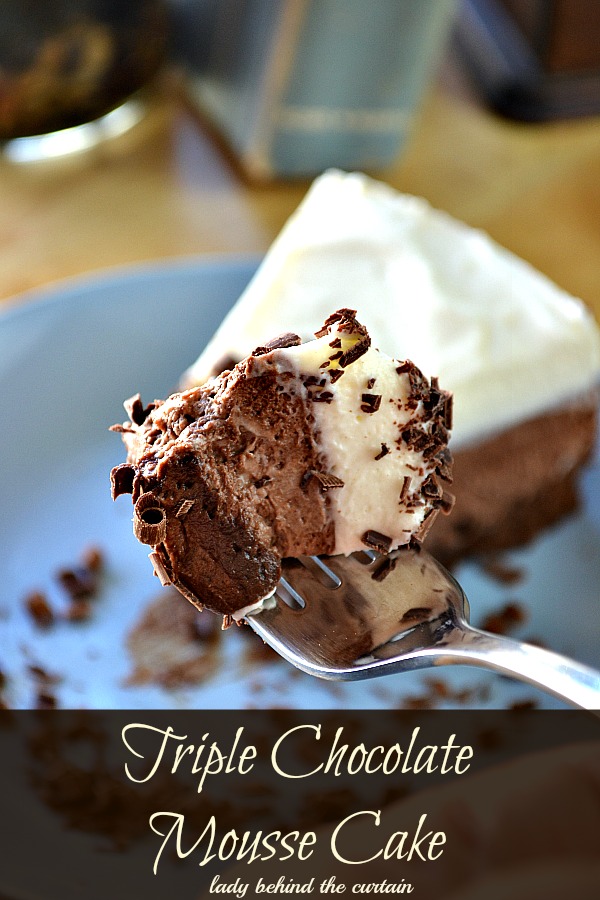 Triple Chocolate Mousse Cake Lady Behind the Curtain Triple Chocolate Mousse Cake Lady Behind the Curtain