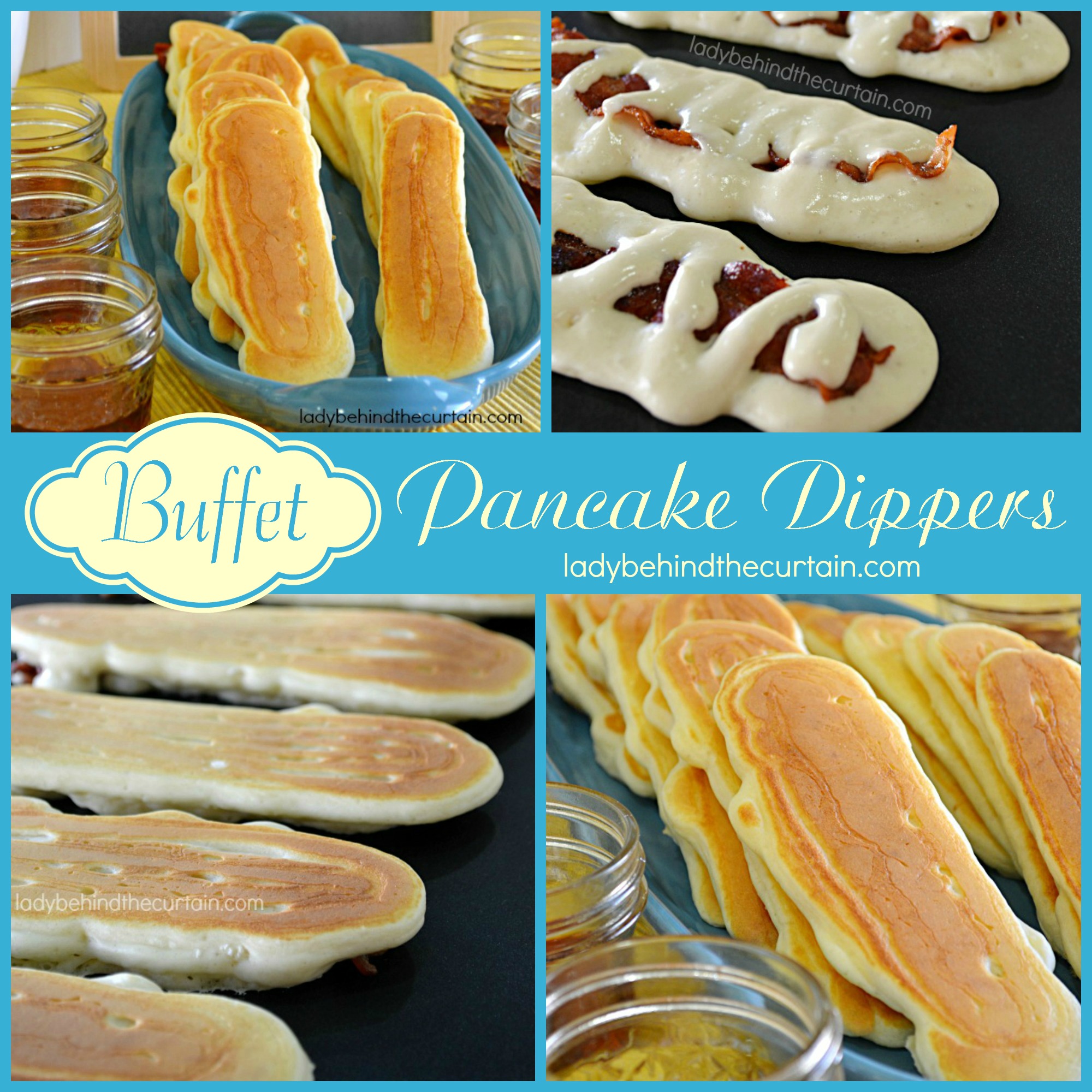 Curtain Dippers pancake  make Lady   Pancake Buffet bisquick The Behind how one with to