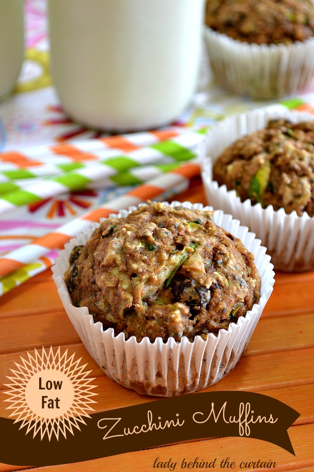 Low Fat Zucchini Muffins Lady Behind The Curtain