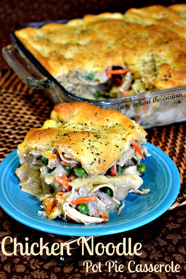 Chicken Noodle Pot Pie Casserole Lady Behind the Curtain