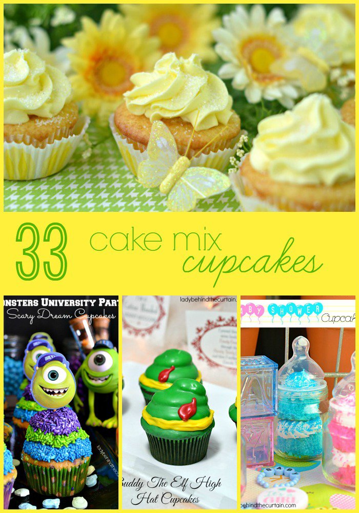 33 Spectacular Cupcakes Made with Cake Mixes