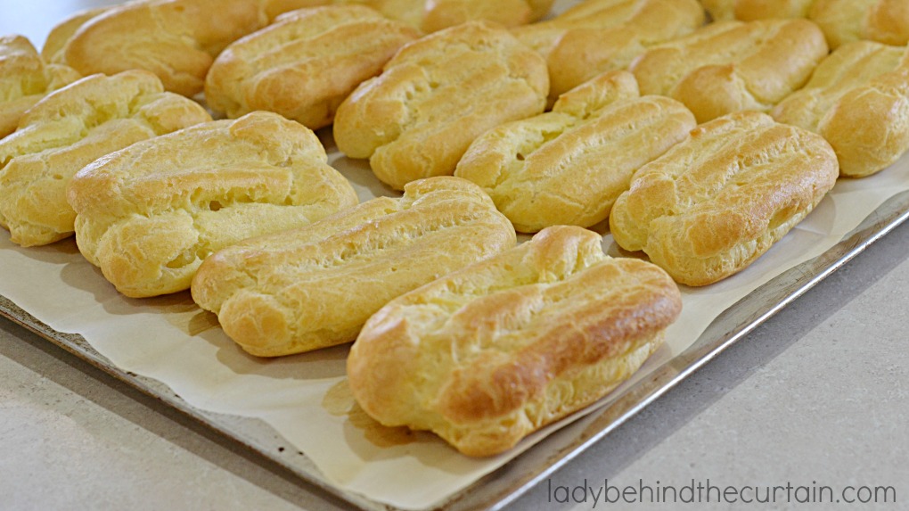 Orange Cream Chocolate Eclairs
