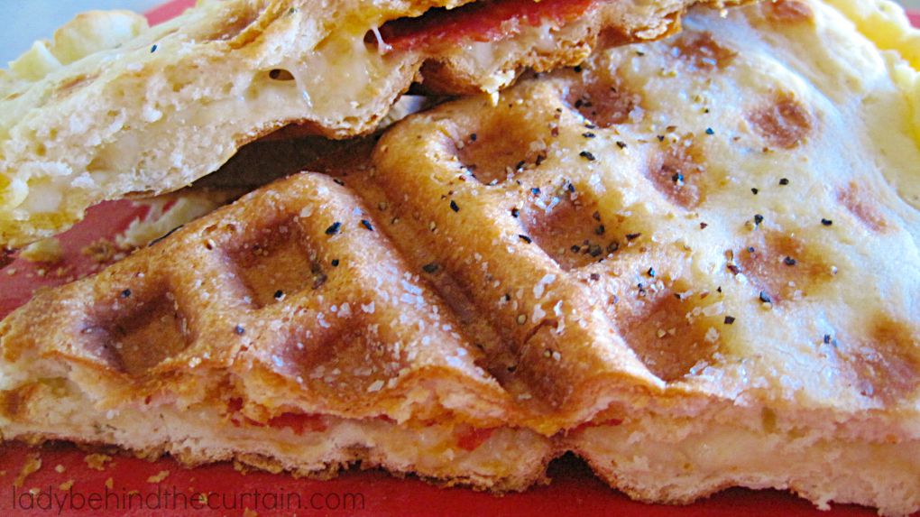 Waffle Maker Pizza Lady Behind the Curtain