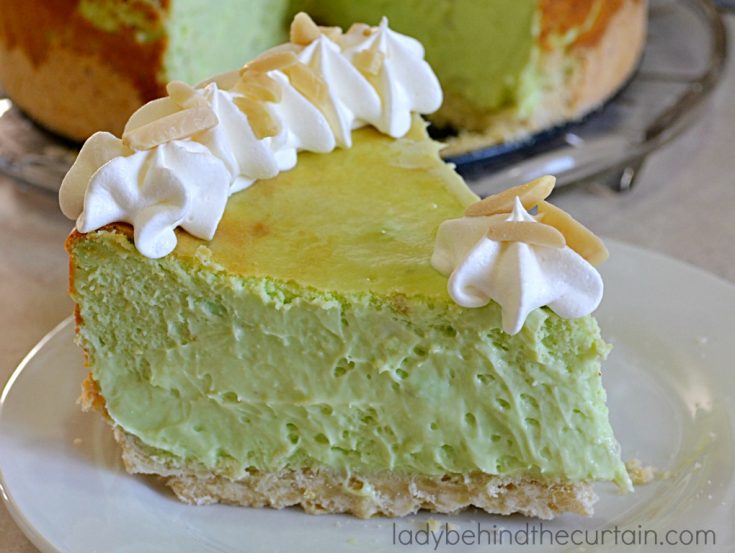 Pistachio Cheesecake | Tall, creamy and the perfect dessert for the pistchio lover in your family!