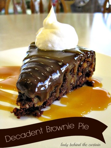 Decadent Brownie Pie