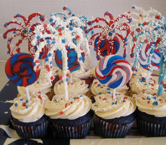 Firework Cupcakes