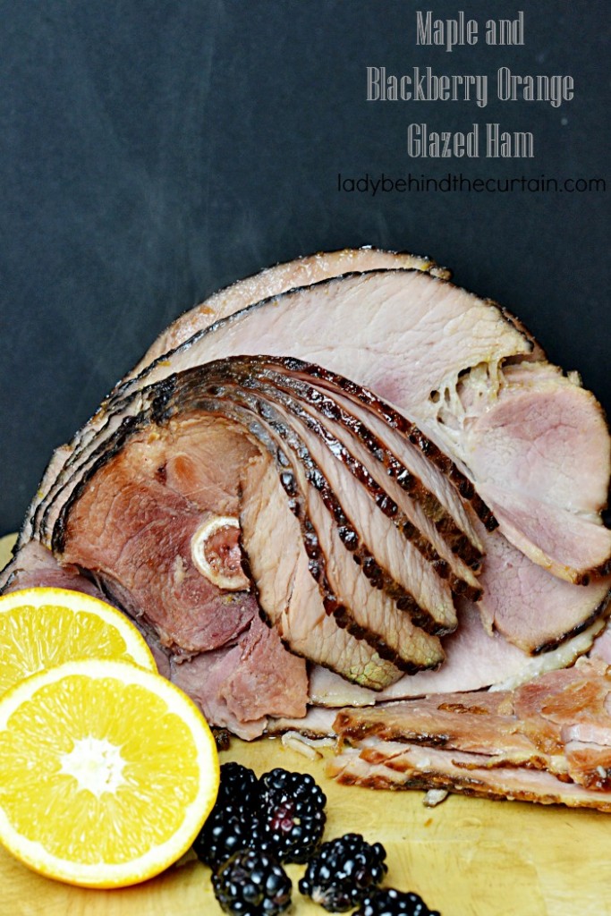 Maple Blackberry Orange Glazed Ham