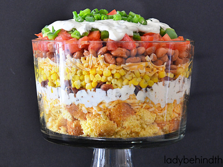 Southern Layered Cornbread Salad