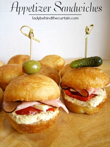 Appetizer Sandwiches - Lady Behind The Curtain