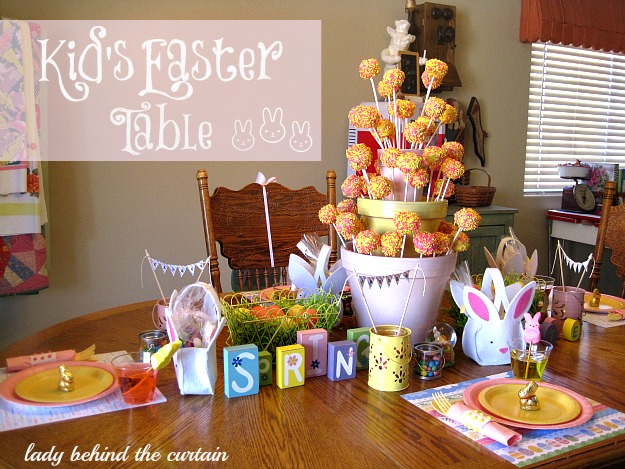 Lady Behind The Curtain - Kid's Easter Table