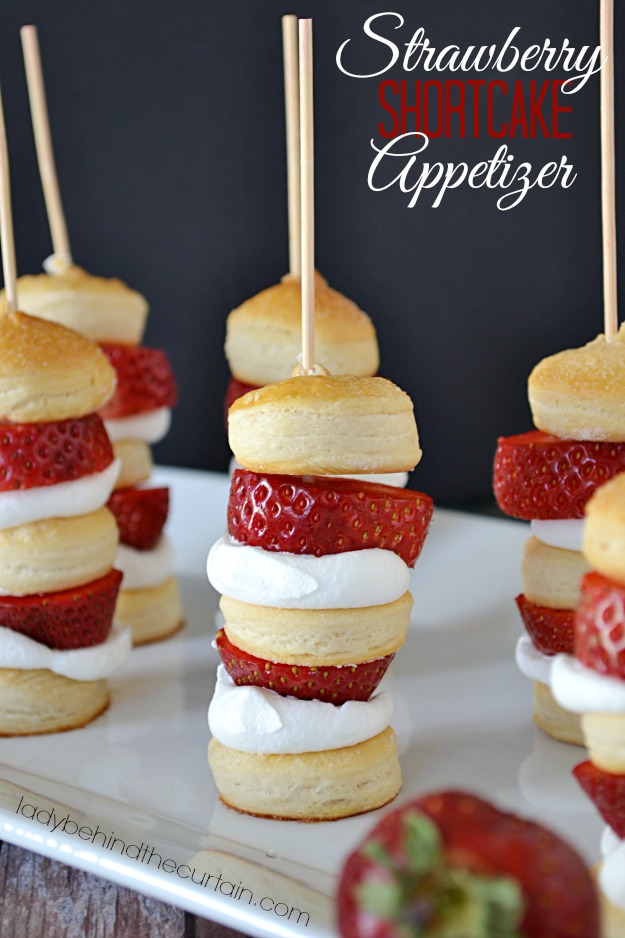 Strawberry Shortcake Appetizer Kabobs