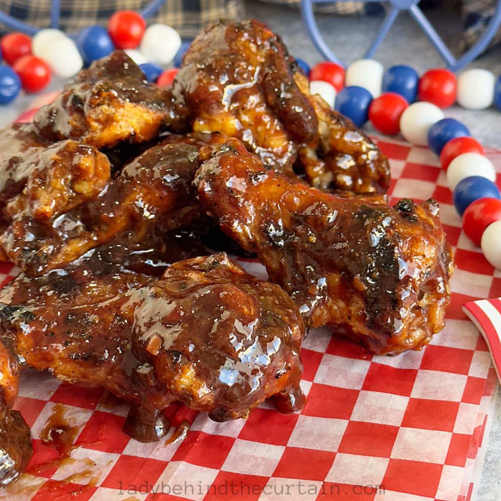 Sticky Plum Sauce Chicken Wings