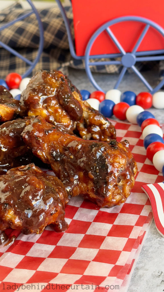 Sticky Plum Sauce Chicken Wings