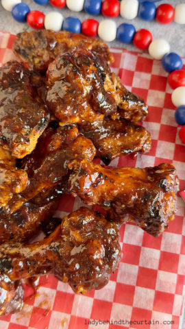 Sticky Plum Sauce Chicken Wings
