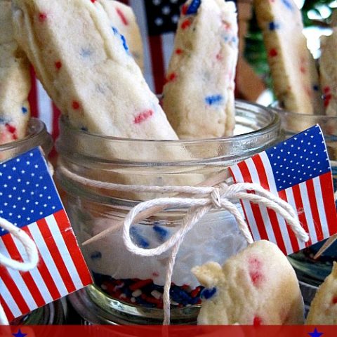 Lady Behind The Curtain - Patriotic Cookie Dippers