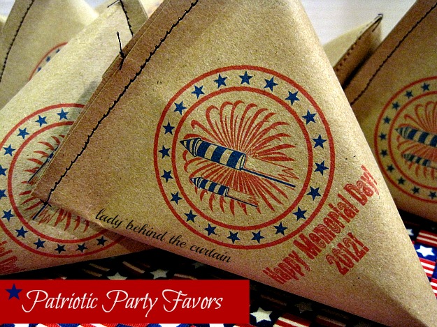 Lady Behind The Curtain - Patriotic Party Favor 