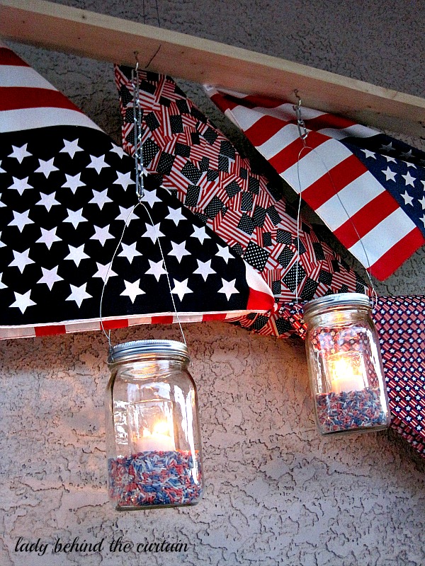 Lady Behind The Curtain - Red, White and Blue Celebration Tables 