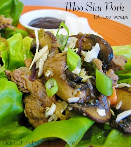 Moo Shu Pork Lettuce Wraps - Lady Behind The Curtain