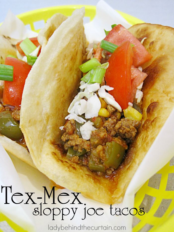 Tex-Mex Sloppy Joe Tacos: Serve a spicy, saucy taco for dinner made in your slow cooker!