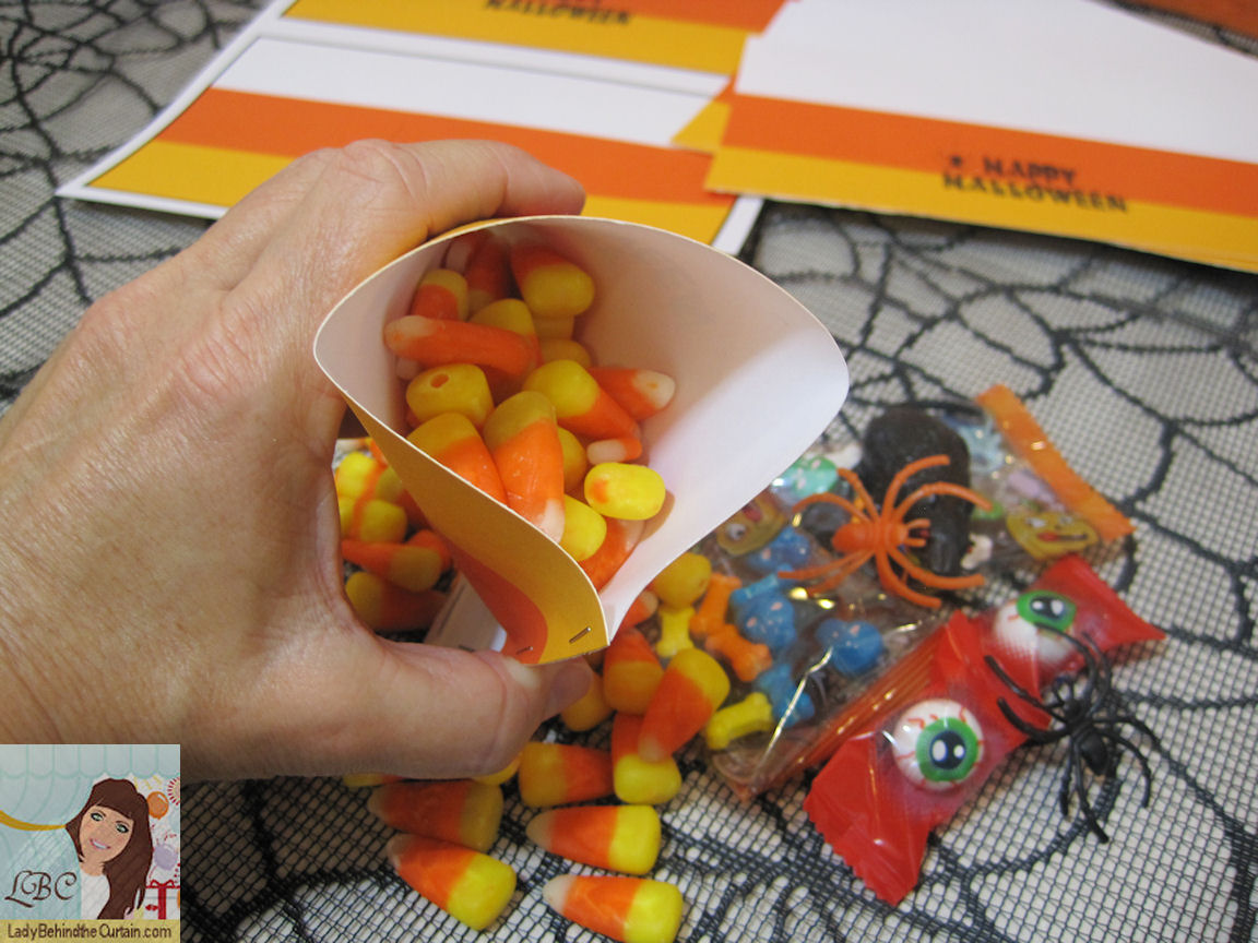 DIY Candy Corn Halloween Party Favors