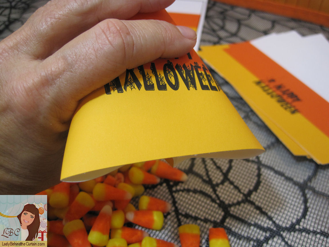 DIY Candy Corn Halloween Party Favors