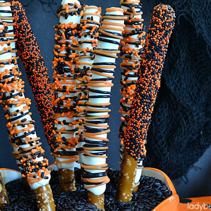 Halloween Party Decorated Pretzels