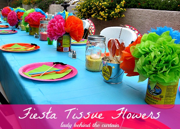 Fiesta Flower Tutorial - Make Your Own Tissue Paper Flowers - Sunshine  Parties