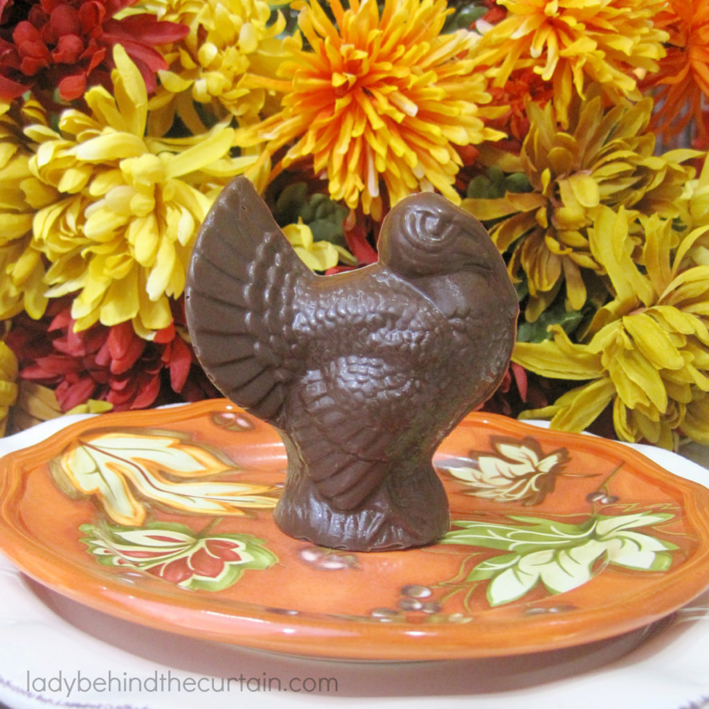 Dark Chocolate Eggnog Truffle Filled Turkeys