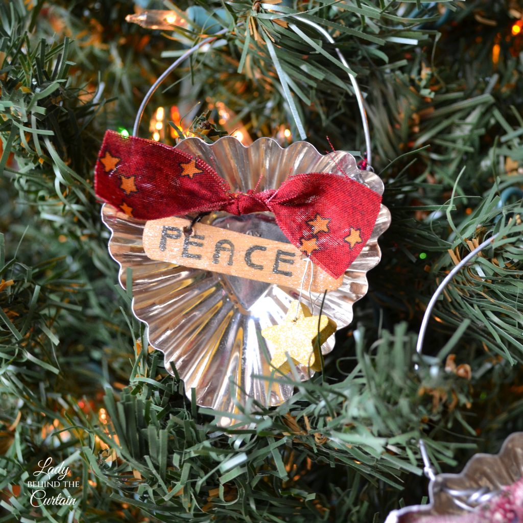 How to Make Christmas Tree Ornaments from Old Tart Tins