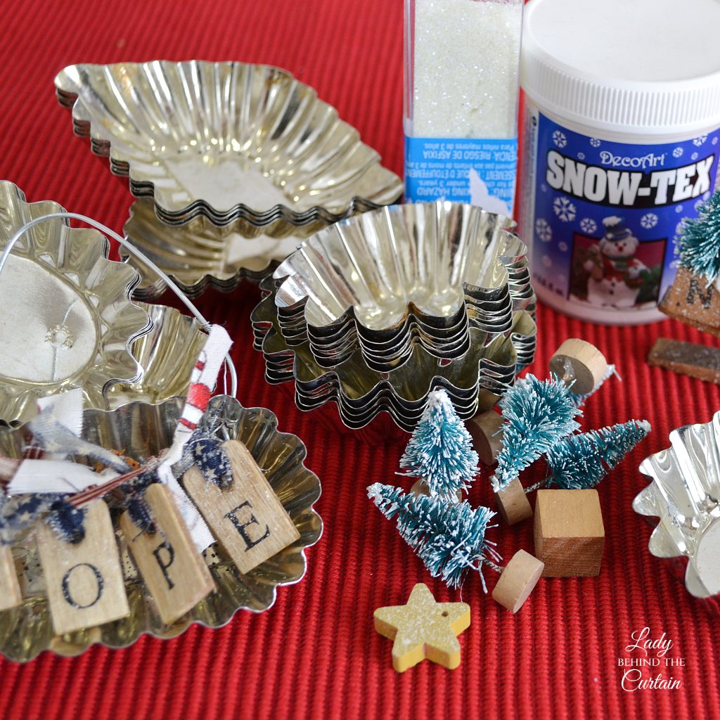 How to Make Christmas Tree Ornaments from Old Tart Tins