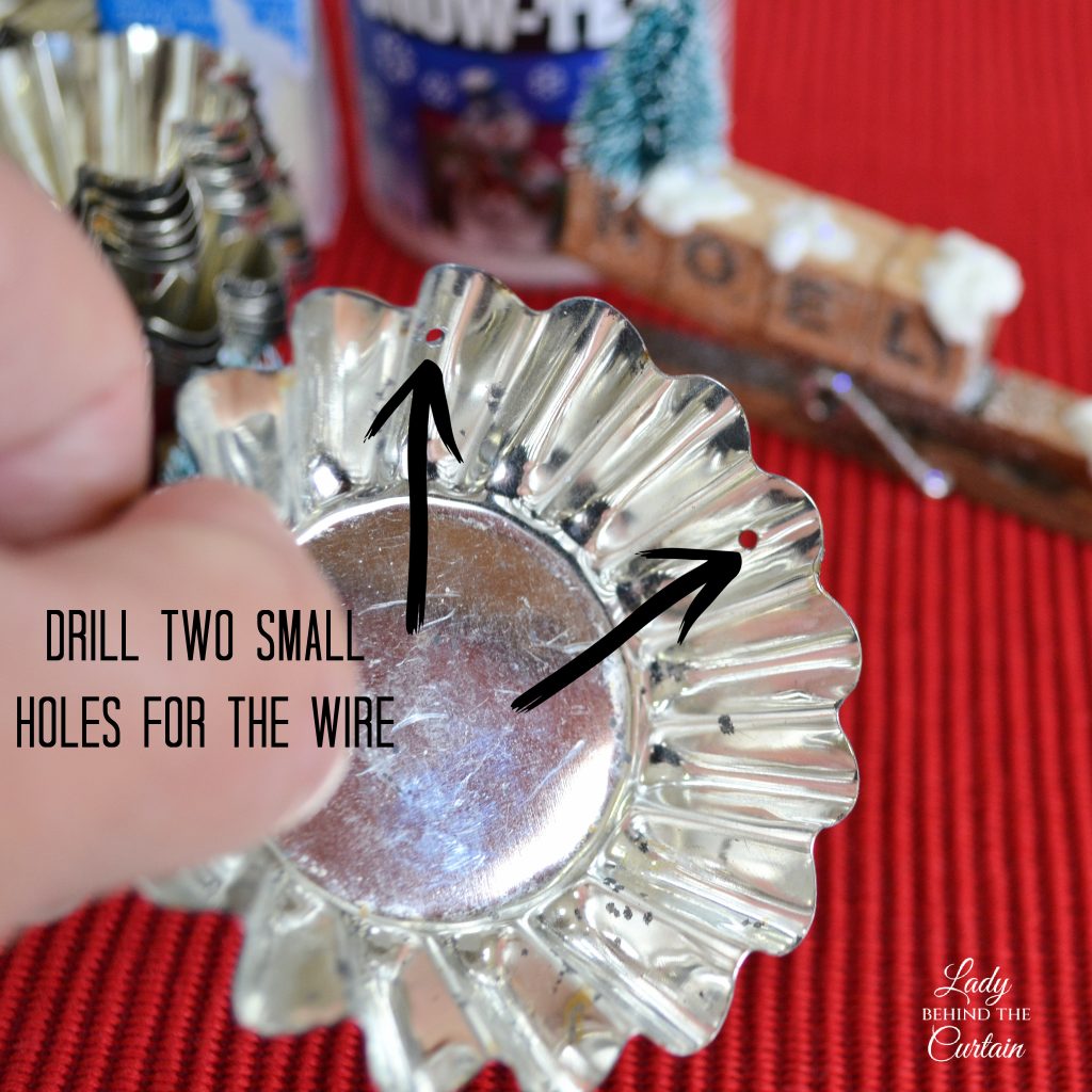How to Make Christmas Tree Ornaments from Old Tart Tins