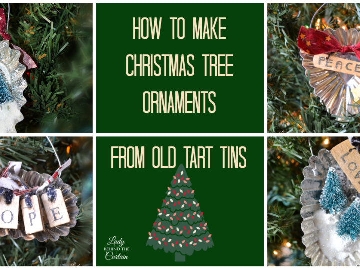 How to Make Christmas Tree Ornaments from Old Tart Tins