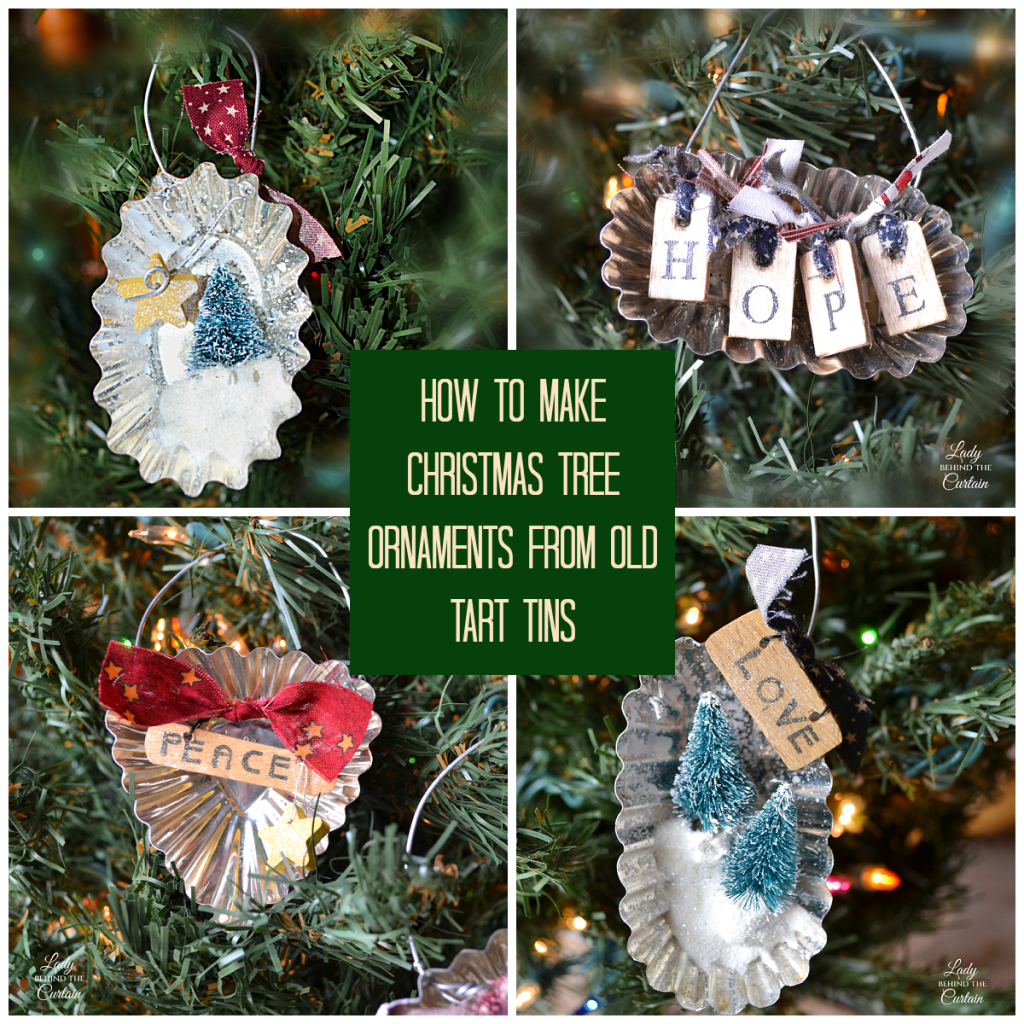 How to Make Christmas Tree Ornaments from Old Tart Tins