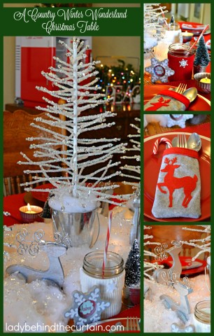 A Country Winter Wonderland Christmas Table