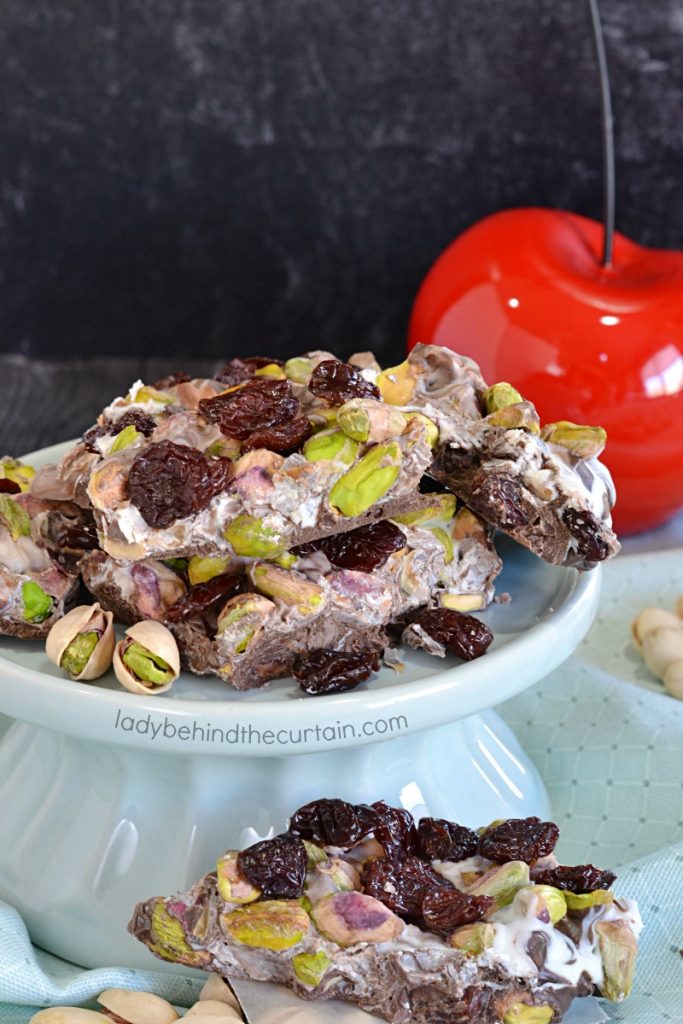 Tart Cherry Pistachio Chocolate Bark