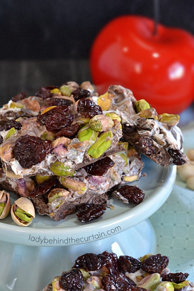 Tart Cherry Pistachio Chocolate Bark