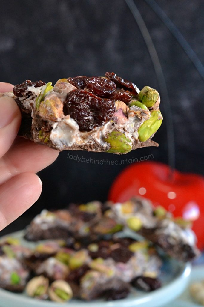 Tart Cherry Pistachio Chocolate Bark