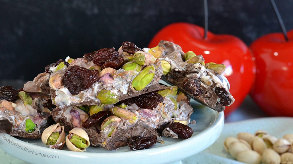 Tart Cherry Pistachio Chocolate Bark