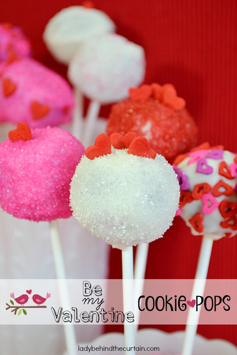 Be My Valentine Cookie Pops