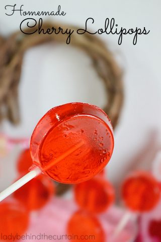 Homemade Cherry Lollipops