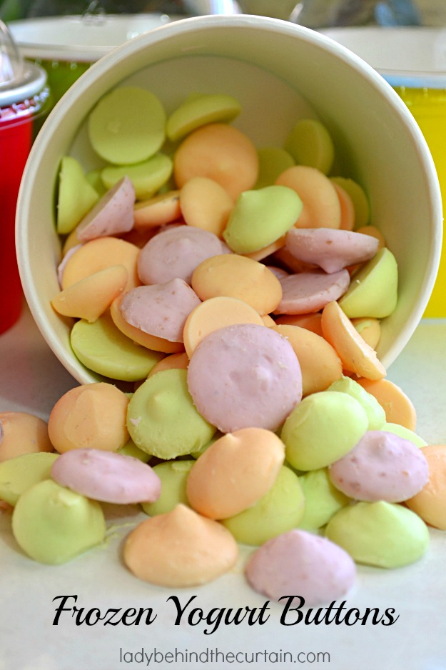 Frozen Yogurt Buttons - Lady Behind The Curtain