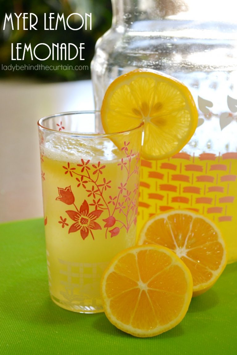 Myer Lemon Lemonade, homemade lemonade, easy summer recipe