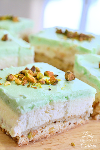 Triple Layer Pistachio Bars