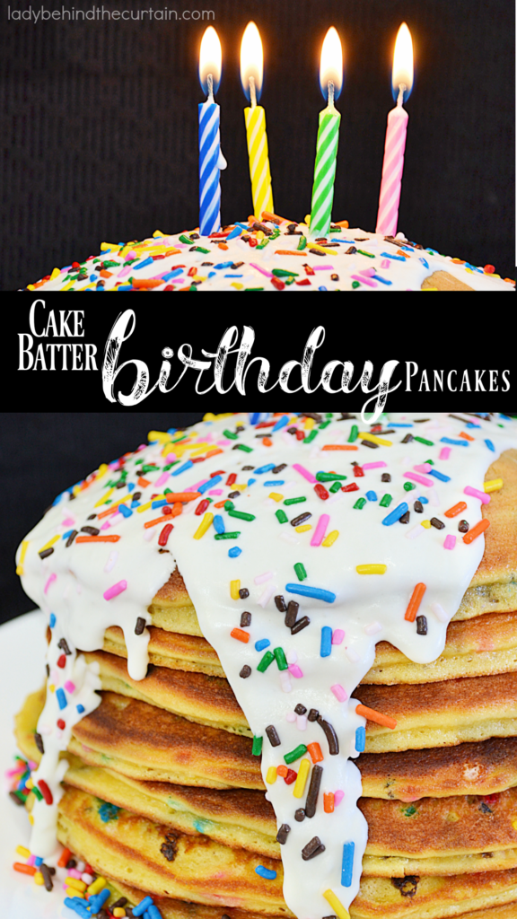 Cake Batter Birthday Pancakes