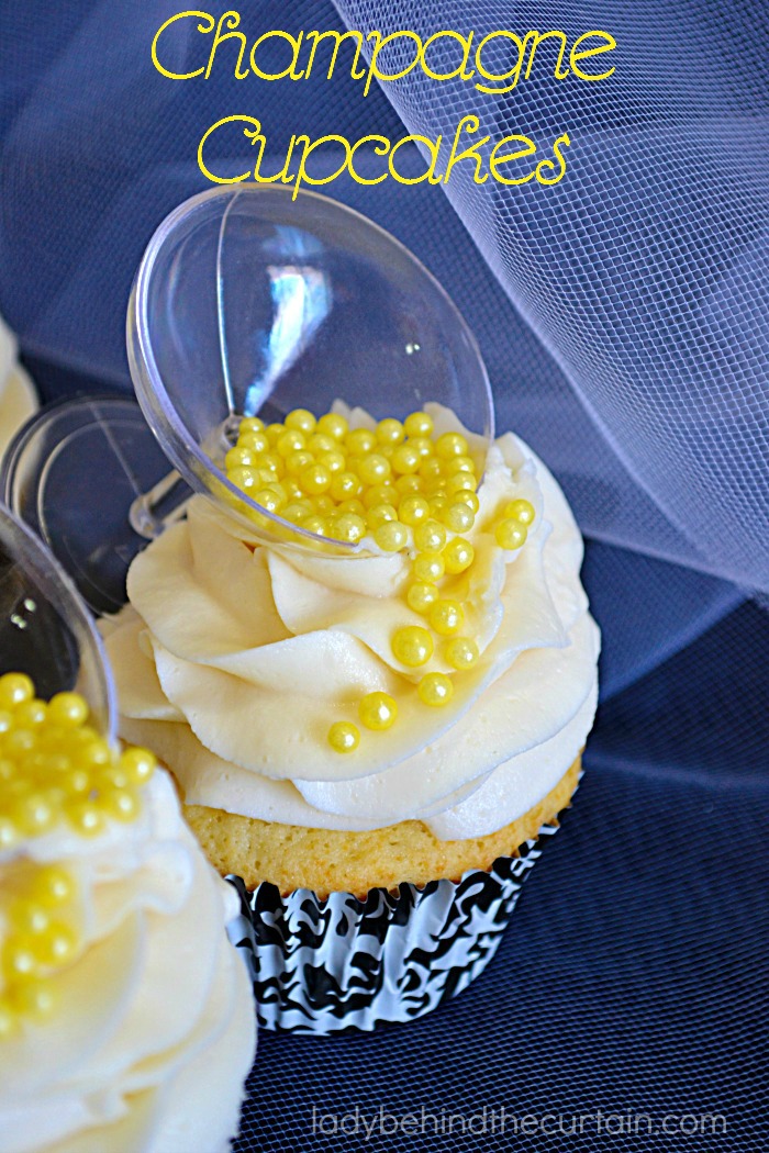 Lady Behind The Curtain - Champagne Cupcakes