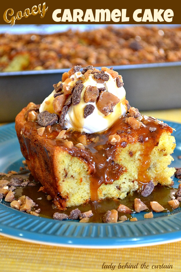 Lady Behind The Curtain - Gooey Caramel Cake