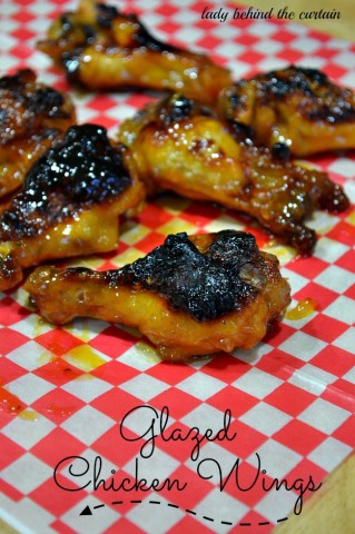 Glazed Chicken Wings - Lady Behind The Curtain